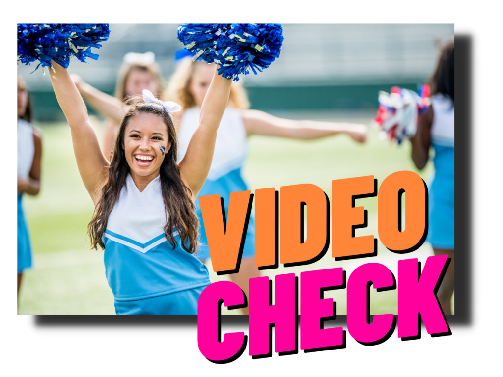 plakat cheerleaderki video check cheer project
